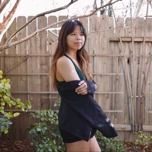 Brandy Melville Grey Caroline Cardigan (Shrunken)